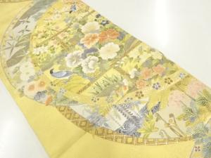 花鳥模様織り出し袋帯